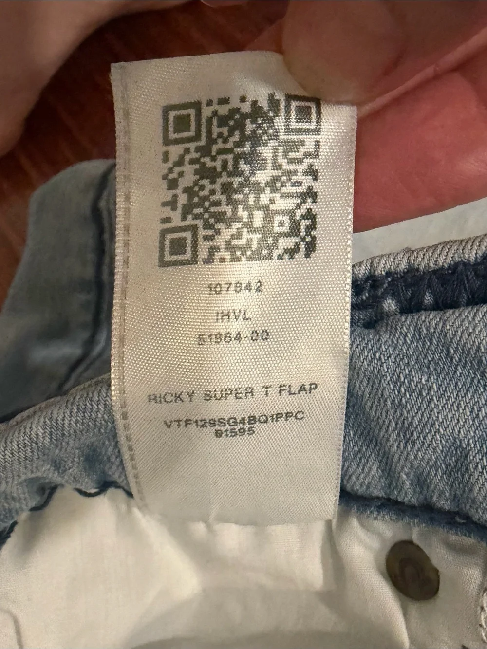 True Religion Ricky Relaxed Straight Jeans Light Wash Super T Stitch Mens 30x33